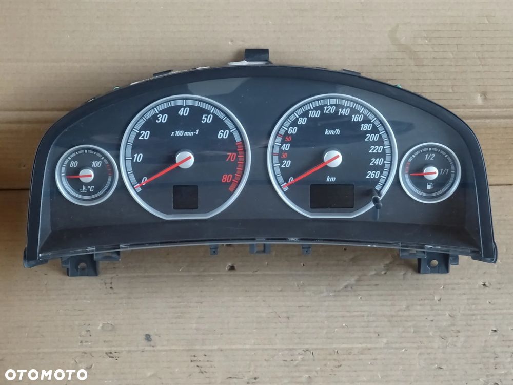 LICZNIK ZEGARY VECTRA C GTS SIGNUM CHROM CZYSTY  BENZYNA FULL KOD PIN 0 KM - 2