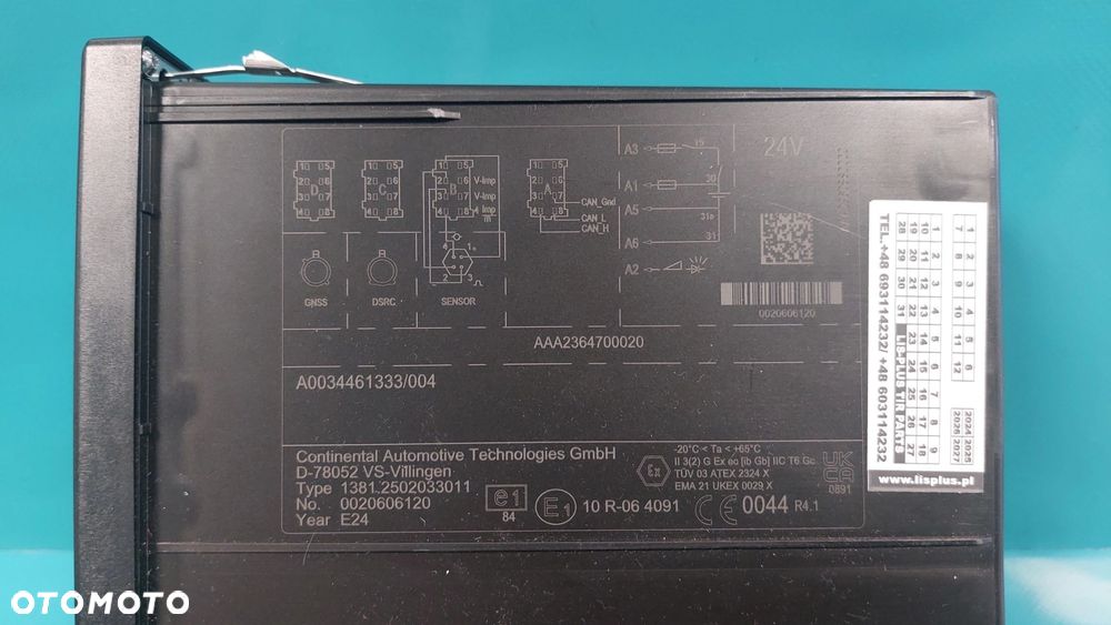 MERCEDES ACTROS MP4 EURO 6 TACHOGRAF CYFROWY 24V OEM R4.1 2024 - 2