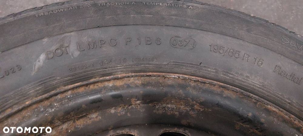 KOŁO ZAPASOWE ZAPAS 6JX15 ET45 195/65R15 5X112 PASSAT B5 - 4