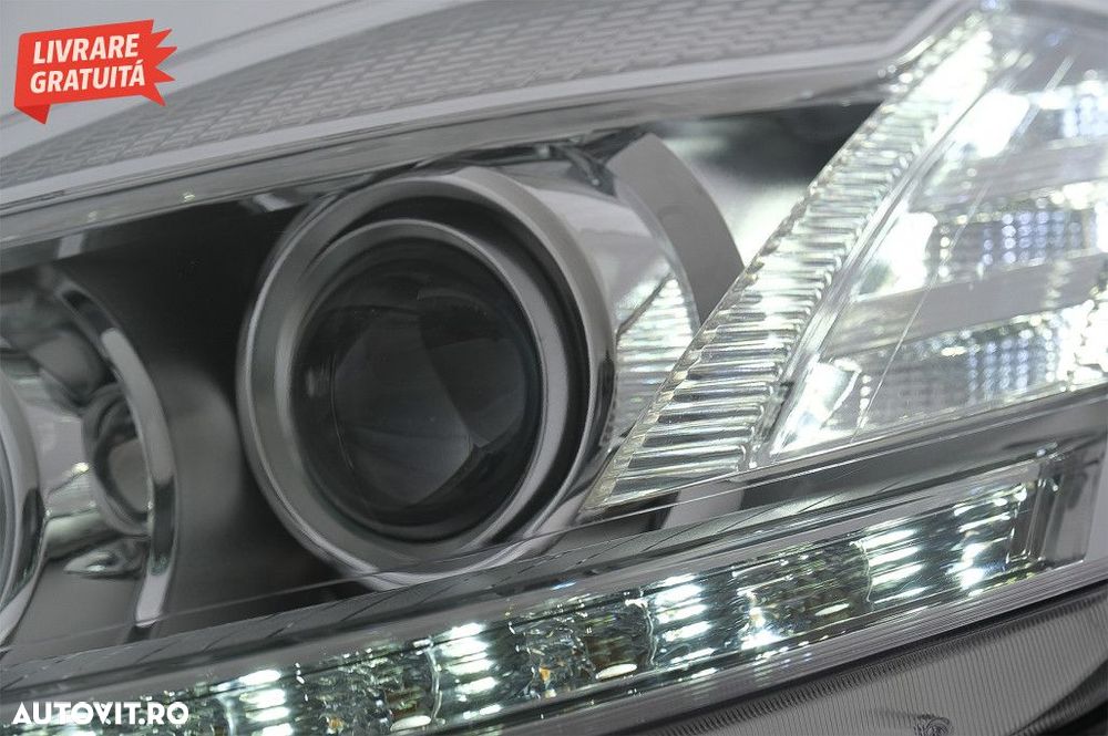 Faruri LED Mercedes W221 S-Class (2005-2009) Facelift Look LHD - 4