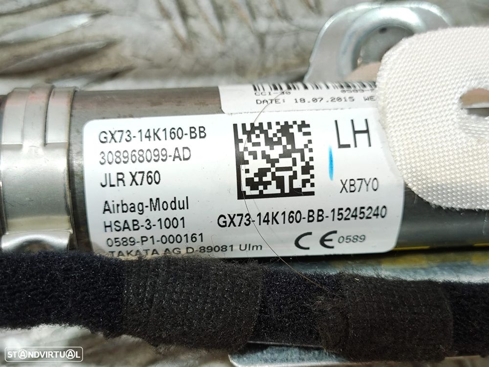 Conjunto Cortinas Laterais Airbag Esquerda Direita Jaguar XE X760 GX7314K159BB GX7314K160BB - 6
