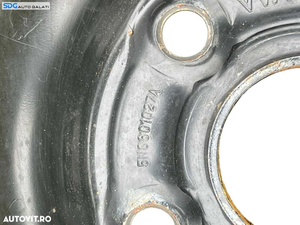 Roata Janta Tabla Rezerva Slim T145 80 18 R18 Continental Volkswagen Tiguan 5N 2007 - 2015 Cod 5N0601027E 5N0601027A [K0823] - 7
