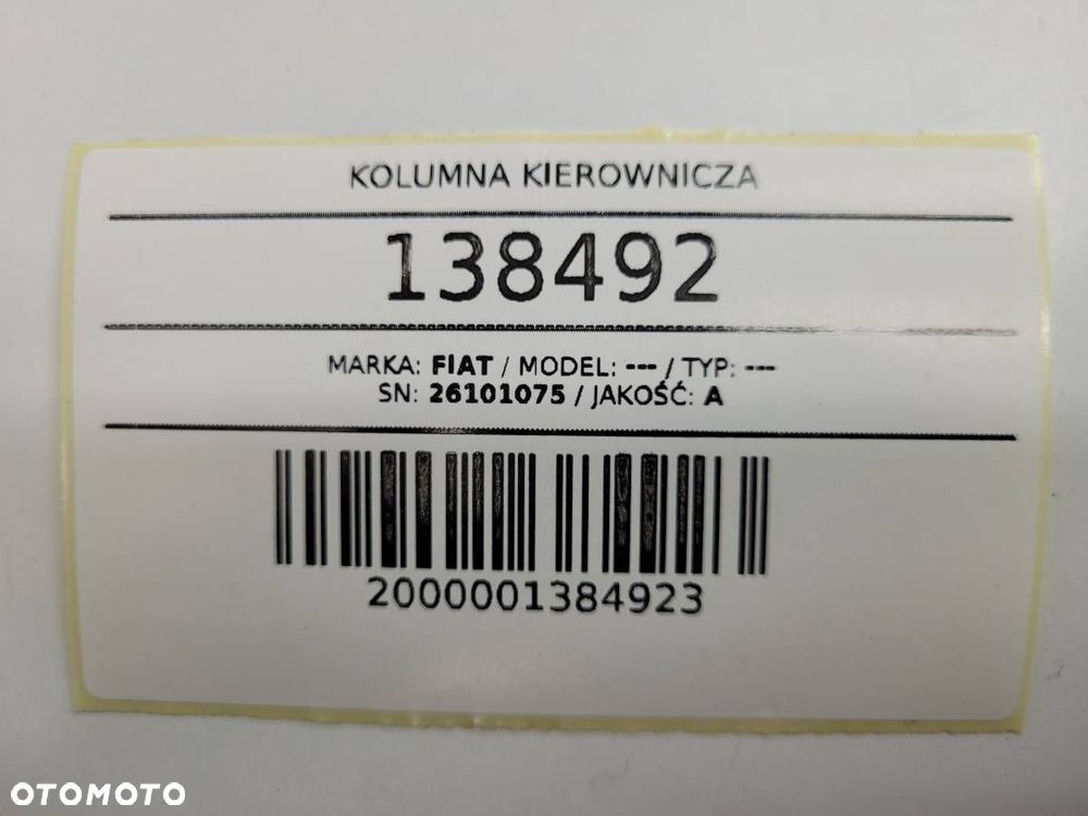 KOLUMNA KIEROWNICZA WSPOMAGANIE ELEKTRYCZNE FIAT PUNTO II 26101075 EUROPA - 13