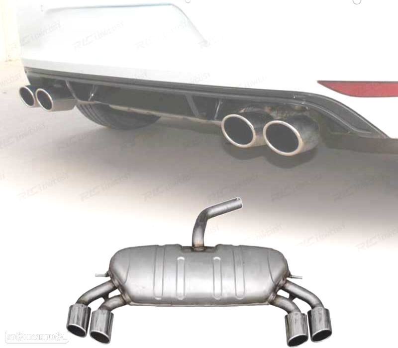 PANELA DE ESCAPE AUDI A3 S LINE HATCHBACK 13-20 LOOK S3 - 1