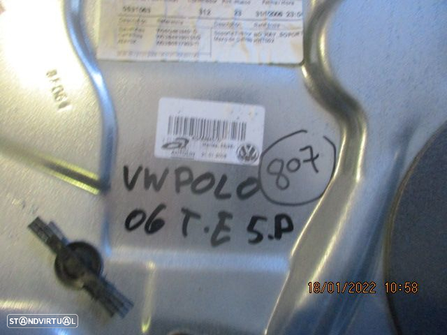Elevador Manual 6Q4839401C VW POLO 2006 5P TE - 2