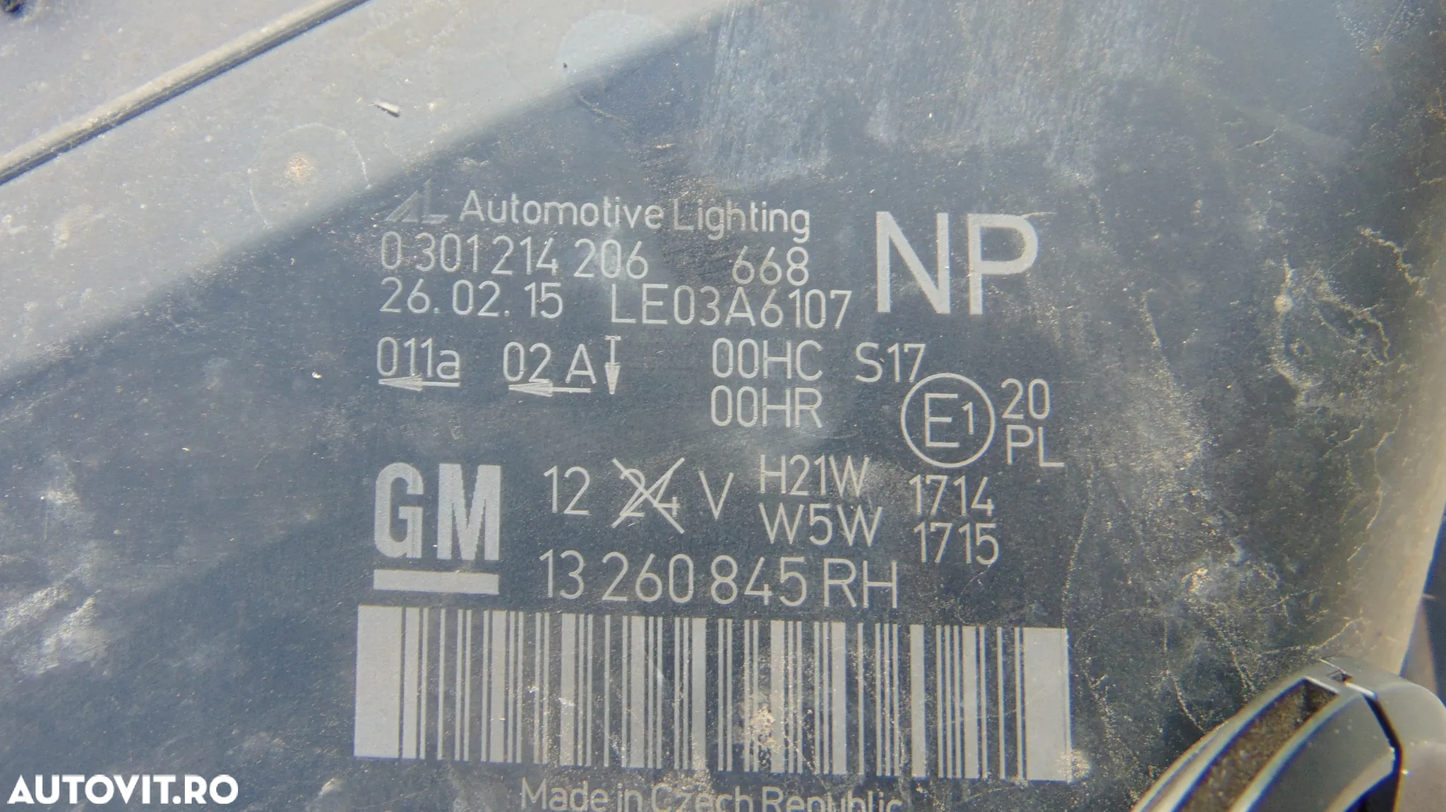 Faruri Opel Zafira B an 2008 motor 1.9 diesel, cod 13260845RH - 10