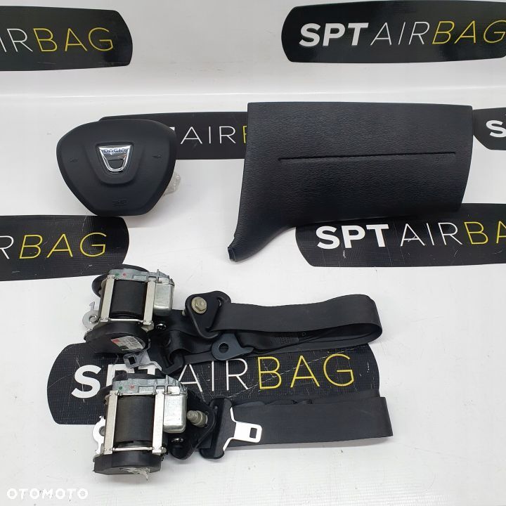 DACIA DOKKER LODGY ZAŚLEPKA PODUSZKI AIRBAG AIR BAG PASY KIT SET - 1