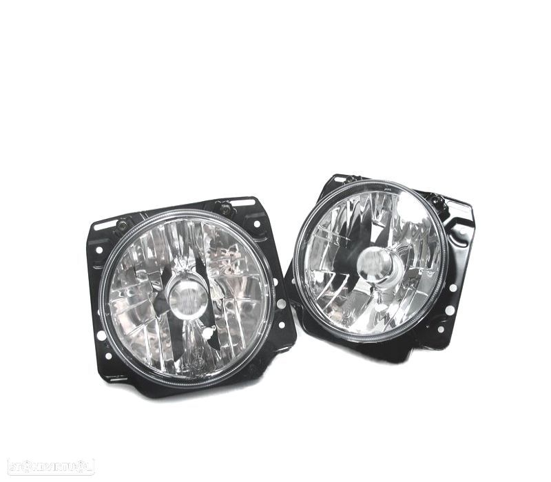 FARÓIS VOLKSWAGEN VW GOLF 2 83-91 FUNDO CROMADO - 2