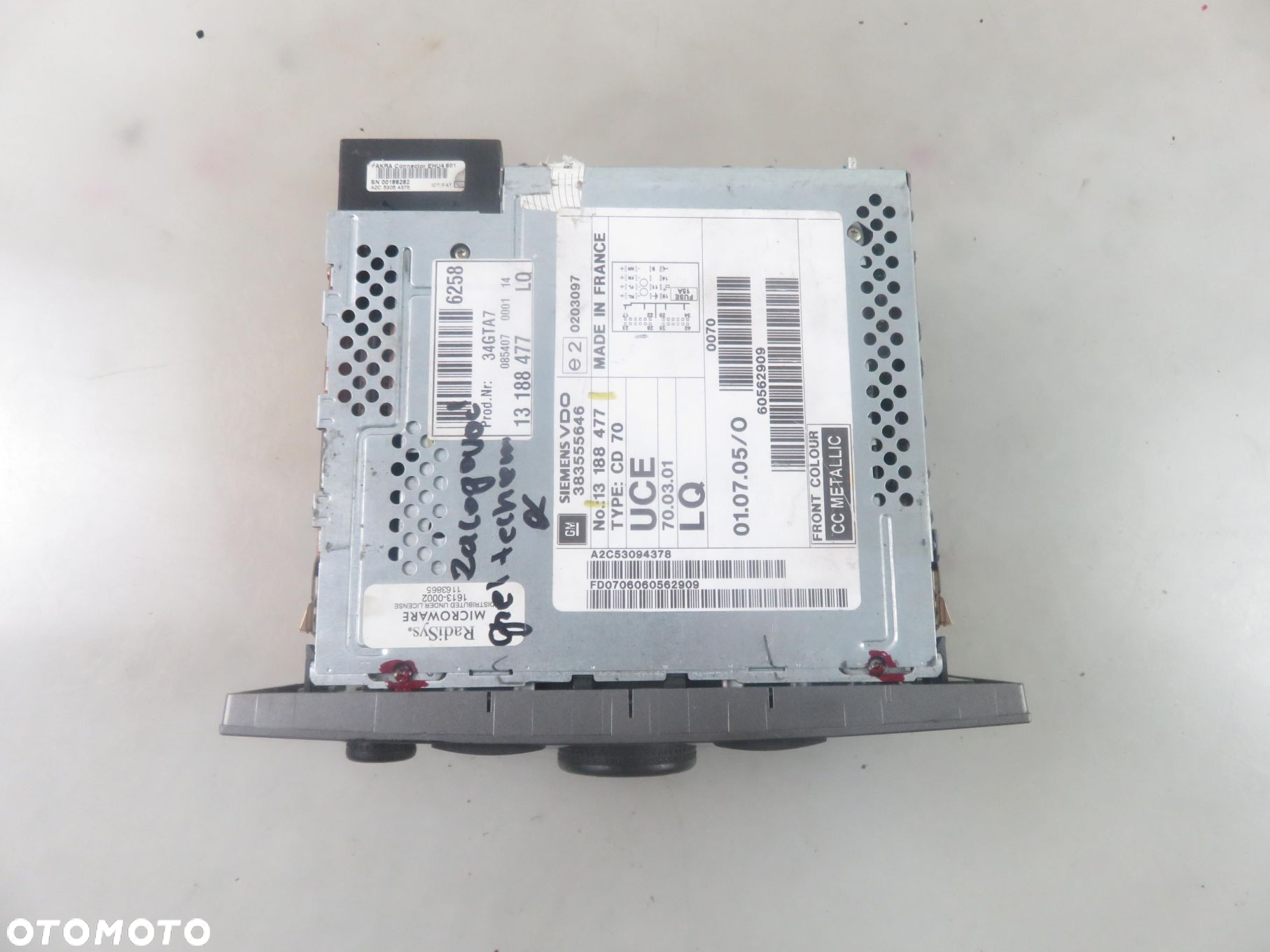RADIO OPEL VECTRA C 13188477 - 11