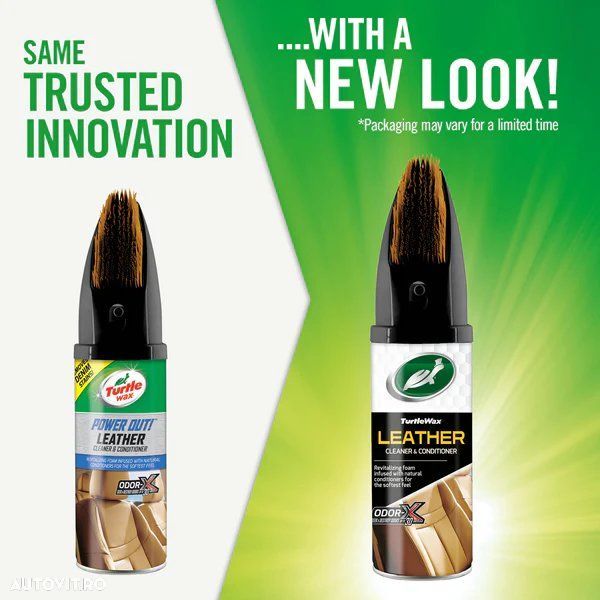 Spray curatare si intretinere tapiterie din piele, cu perie Turtle Wax Power Out Leather 400ml - 3