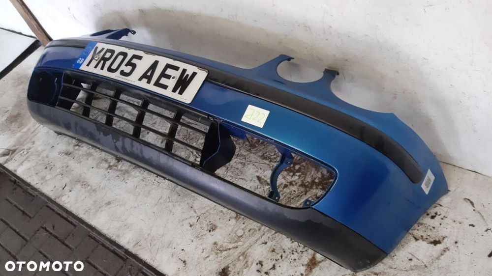 ) ZDERZAK PRZÓD PRZEDNI VW VOLKSWAGEN POLO 9N OKULAR BŁĘKITNY NIEBIESKI - 3