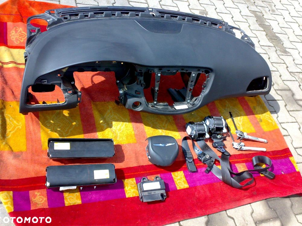 chrysler 200 200c 200s 2015 - konsola poduszki poduszka deska pasy kpl. - 2