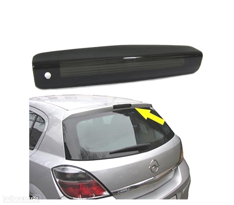 VIDRO TERCEIRA LUZ DE STOP PRETA OPEL ASTRA H 04-09 - 1