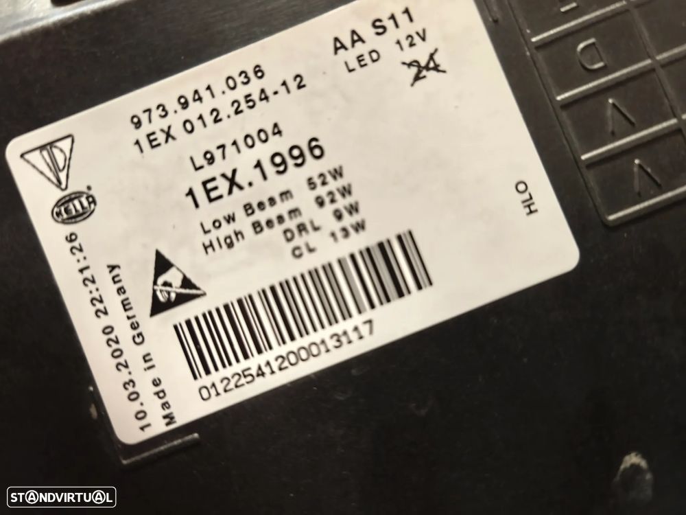 Farol direito full Led Porsche Panamera 973941036 - 3