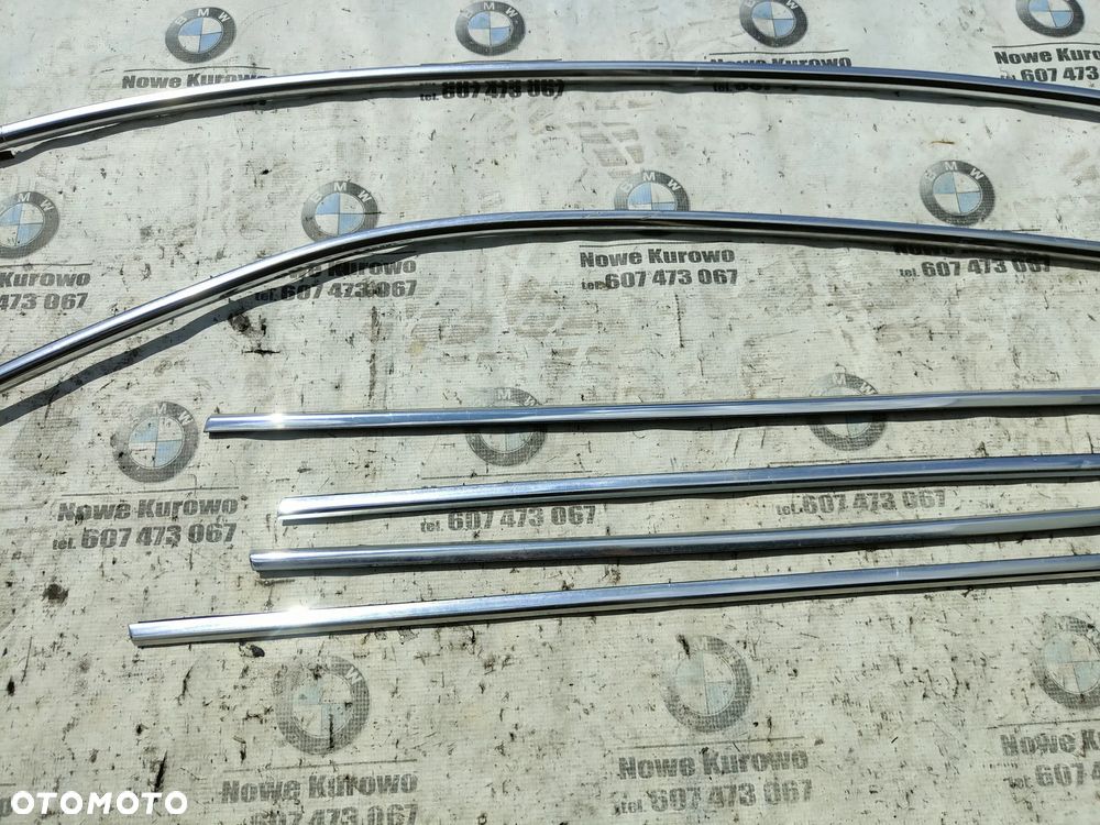 BMW E46 sedan listwy karoseryjne zgarniające chrom komplet - 5