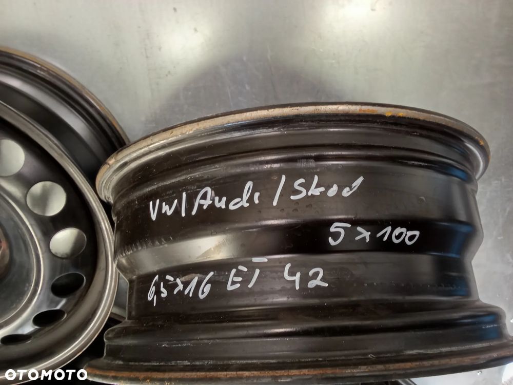 Felgi Audi A3 Vw T-Cross Taigo Golf Skoda Kamiq 6,5Jx16 et42 5x100 - 6