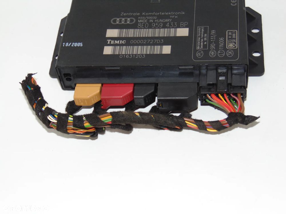 ORYGINAŁ moduł komfortu 8E0959433BP Audi A4 B7 , 04-08r - 9