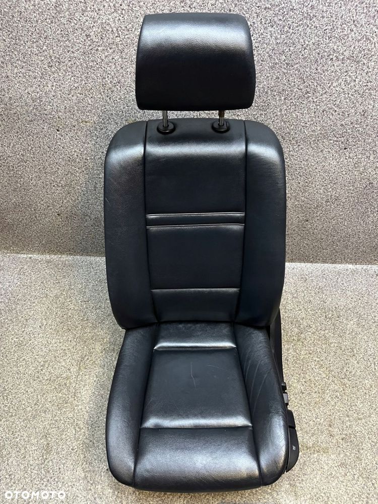 Fotel kierowcy lewy przod przedni grzany skora czarna BMW X5 E70 LADNY - 3