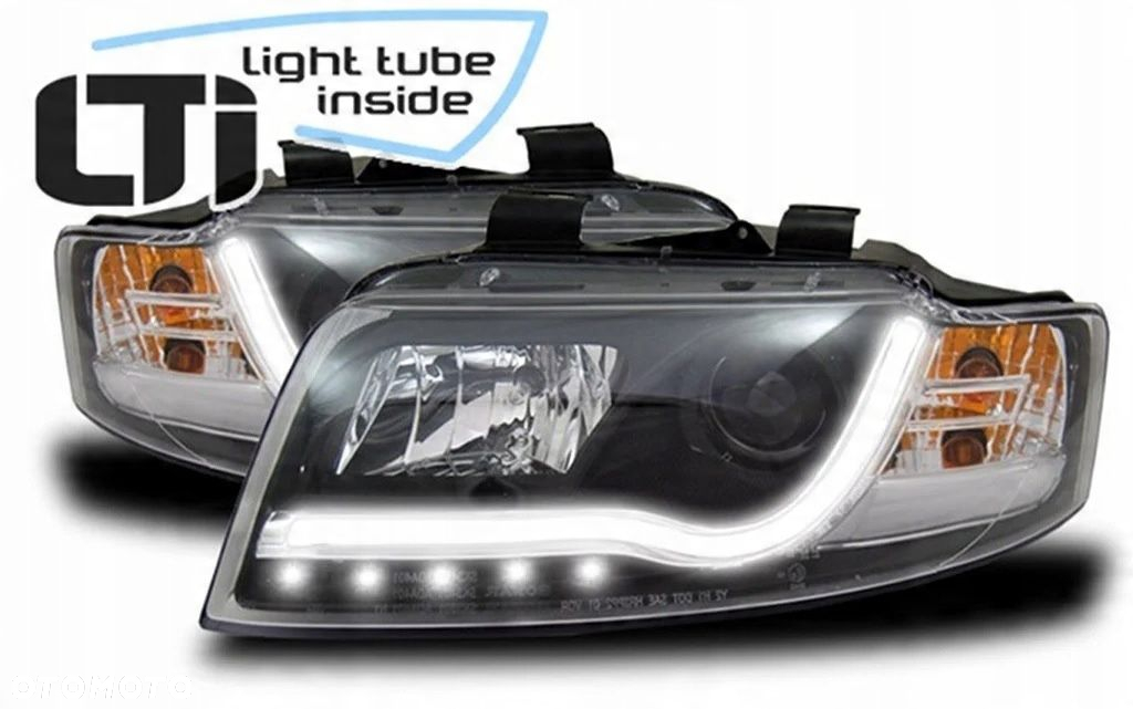 Reflektor kpl Day light tube led Audi a4 b6 8e 00- - 2
