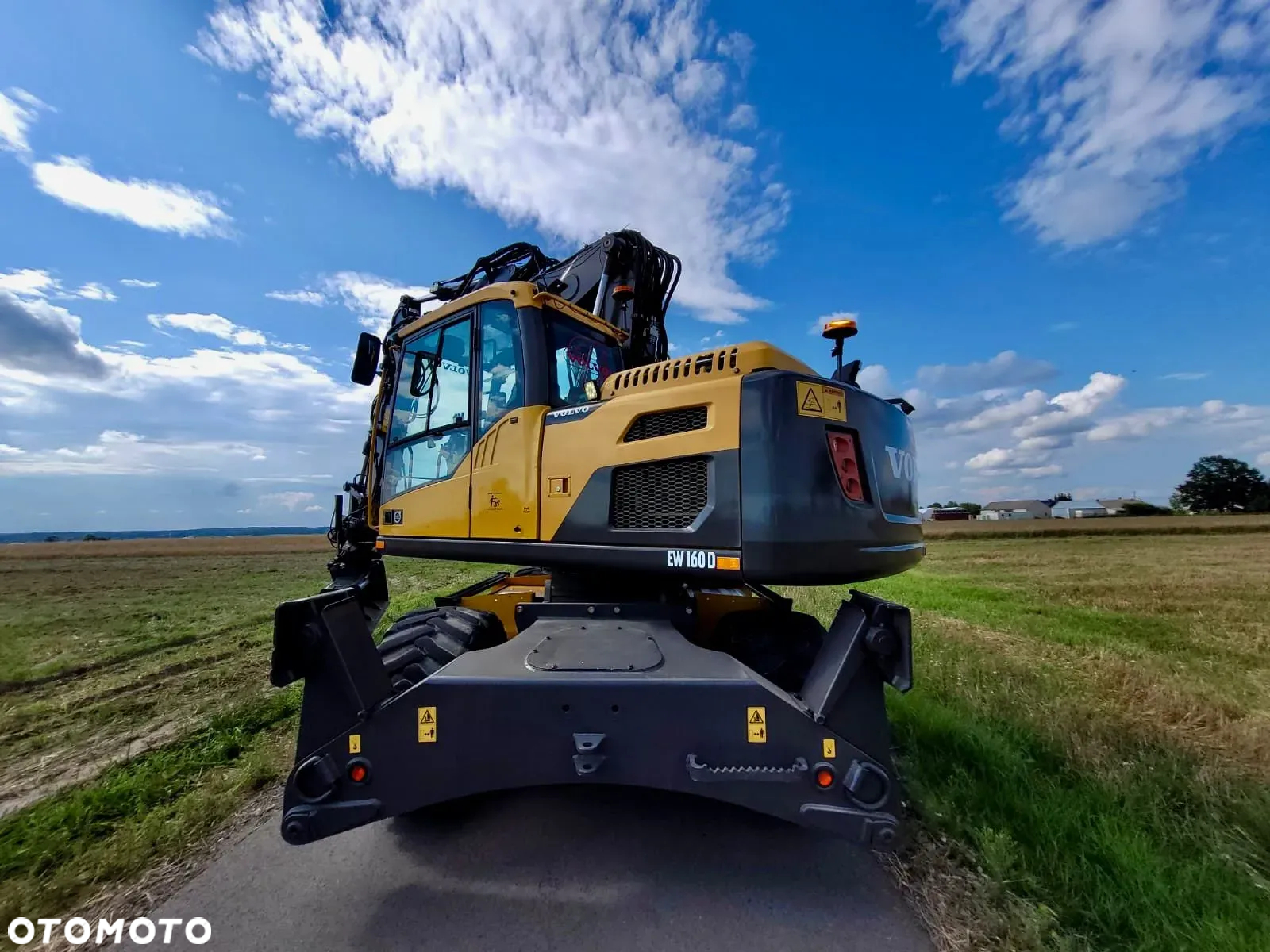 Volvo EW 160 D  Koparka Kołowa, Rototilt Rotator, 4 ŁYZKI Pług, Podpory - 14