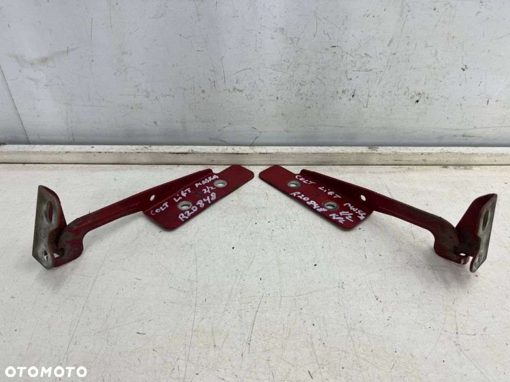 Zawias maski Mitsubishi Colt VI 6 Z30 LIFT 08-12r. pokrywy silnika lewy prawy komplet 5905a096 - 1