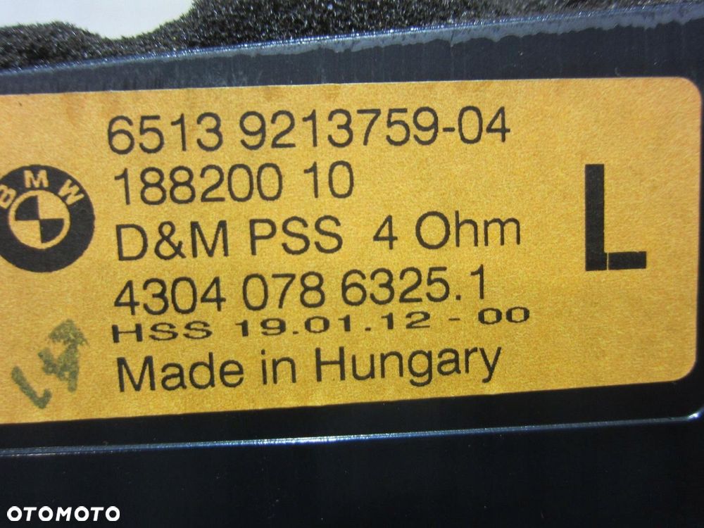 BMW X3 F25 GŁOŚNIK TOP HIFI LOGIC 7 SŁUPKA D LEWY 9213759 65139213759 - 5