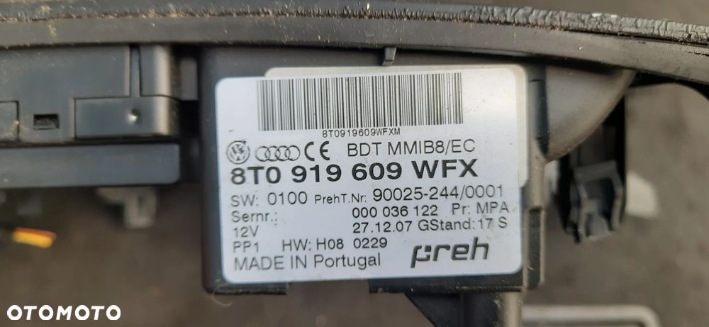 PANEL STEROWANIA MMI  AUDI A4 B8 8T0919609WFX EUROPA - 6