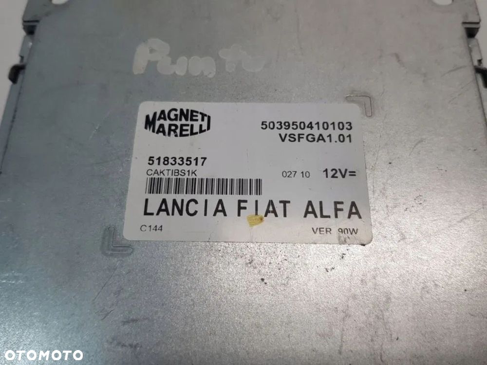 MODUŁ STEROWNIK 51833517 FIAT PUNTO ALFA ROMEO - 4