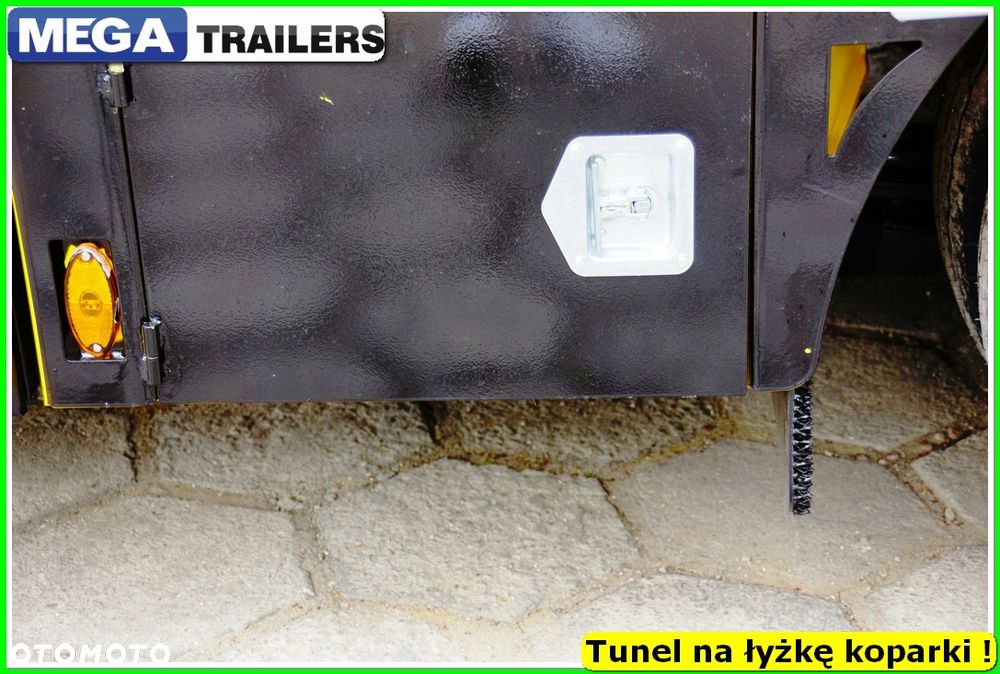 Mega Nisko podłoga 4 osie,  dł. 9,50 m, TUNEL na RAMIĘ KOPARKI !!! - 31