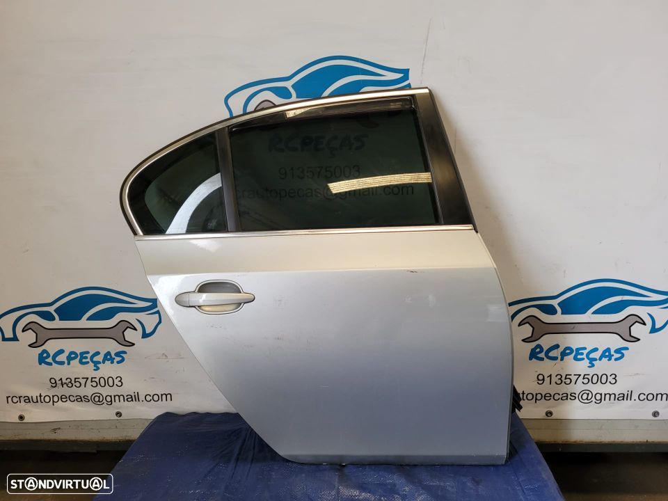 PORTA PORTAS TRASEIRA TRÁS DIREITA 41527202342 7202342 BMW SERIE 5 E60 SEDAN CARRO FECHO ELEVADOR MOTOR PUXADOR VIDRO - 2