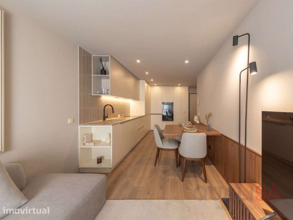 Apartamento T1 novo com varanda e lugar de garagem em S. Vítor em B... - Grande imagem: 5/17