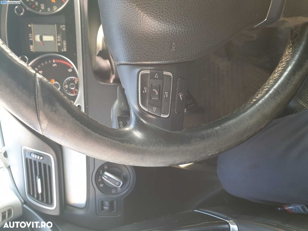 Volan Piele 3 Spite cu Padele si Comenzi FARA Airbag cu Uzura Volkswagen Passat B7 2010 - 2015 [K2124] - 5