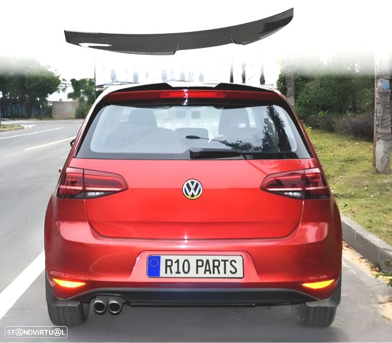 AILERON VOLKSWAGEN VW GOLF 7 7.5 12-20 PRETO BRILHANTE - 1
