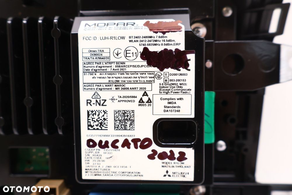 FIAT DUCATO 2022 RADIO EKRAN NAWIGACJA 735771628 - 5