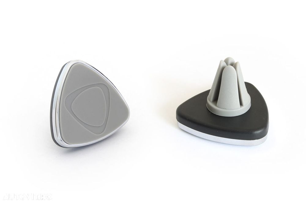 Suport auto magnetic Negru pentru telefon AMIO, fixare in grila de ventilatie, rotire 360 grade - 2