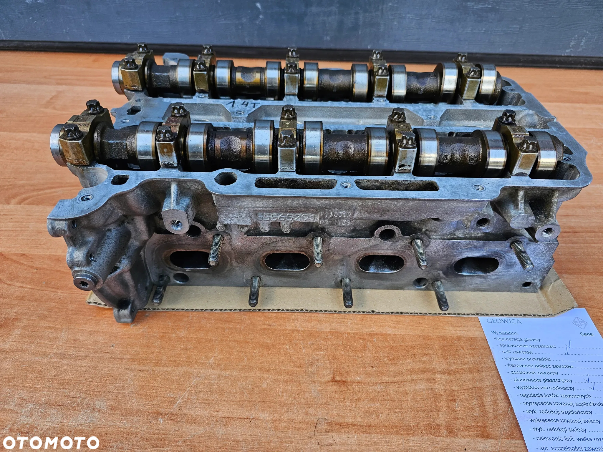 GŁOWICA CYLINDRÓW SPRAWDZONA SPLANOWANA OPEL ASTRA K J ZAFIRA C MERIVA B CORSA D E INSIGNIA A MOKKA 1.4 TURBO A14NEL A14NET B14NET B14NEL 55565291 - 3