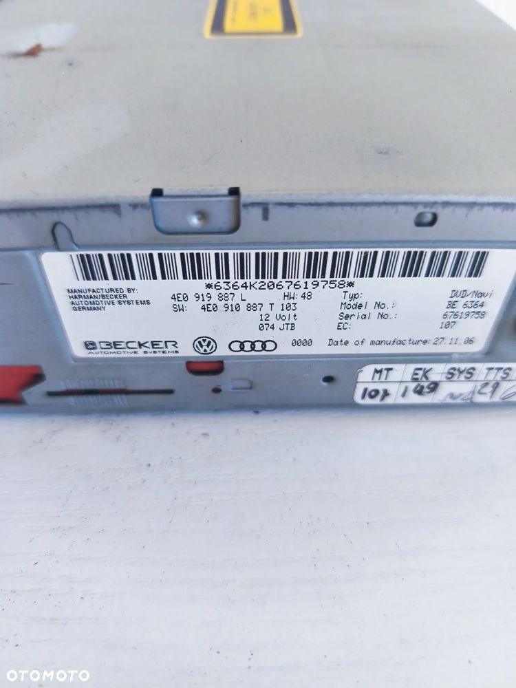 Audi A6 C6 Zestaw Multimedialny 4E0919887L 4F0035541H - 4