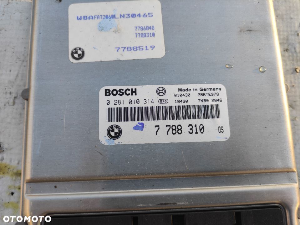 BMW E53 X5 E39 E46 3.0d M57 Zestaw Startowy Automat Sterownik Silnika 7788310 - 4