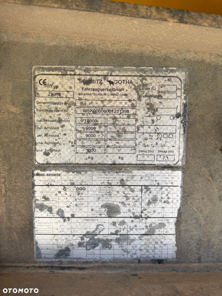 Schmitz Cargobull ZKI 18 przyczepa wywrotka tandem, plandeka, TOP! - 14