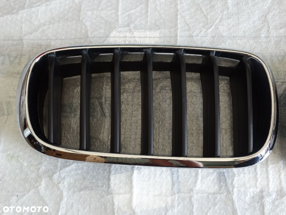 BMW F15 X5 Kratka Nerka Atrapa Grill Lewa + Prawa Czarna + Chrom 7316075 7316076 7316053 7316054 - 10