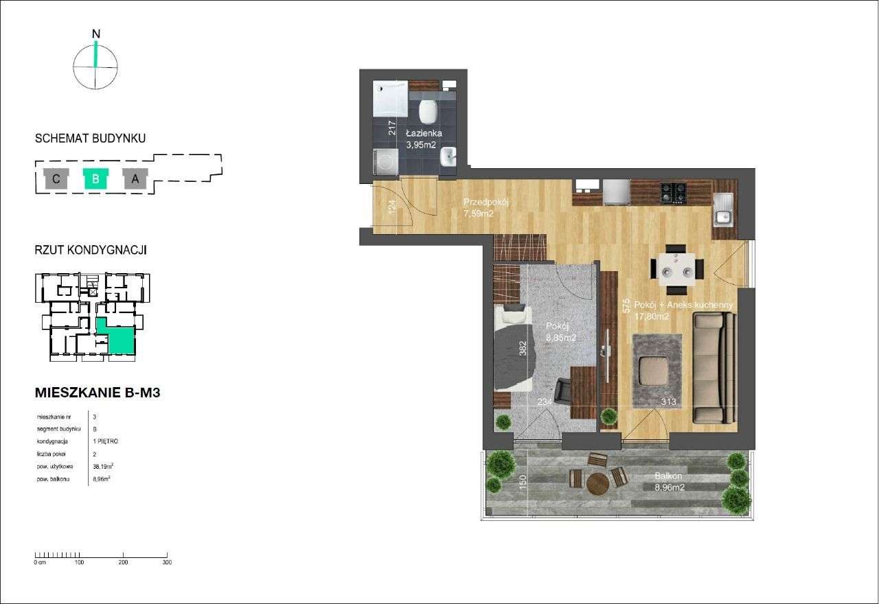 OSTATNI ETAP | Bunscha Park 4.0 | 2 pokoje | B-M3