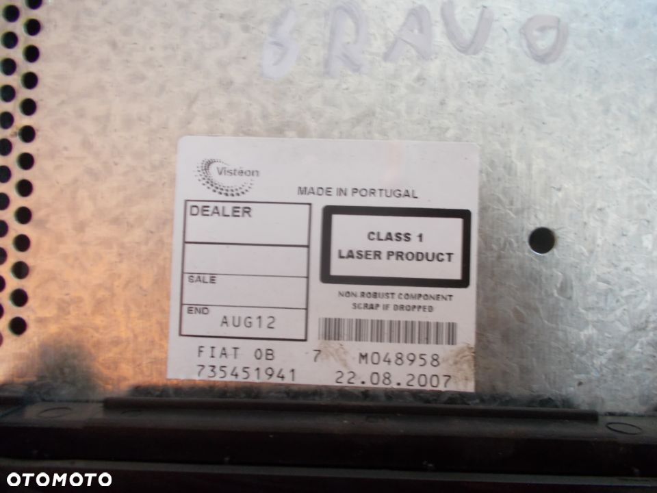 RADIOODTWARZACZ CD FIAT BRAVO II 2 735451941 ORYGINAŁ - 9