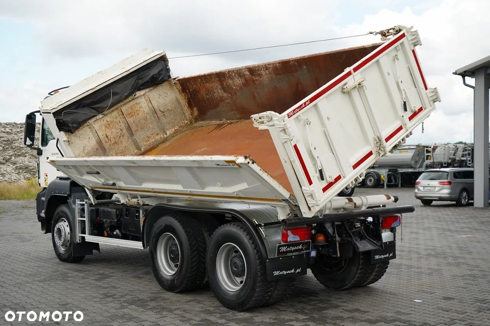 MAN TGS 26.460 / 6X4 / 3 STRONNA WYWROTKA / HYDROBURTA / CZOŁOWNICA  / AUTOMAT / - 8