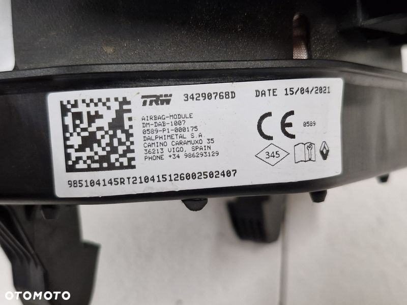 RENAULT MASTER III LIFT IV PODUSZKA POWIETRZNA KIEROWCY 34290768 98510414R - 7