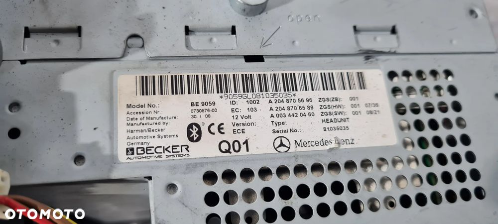 Mercedes W204 Radio Nawigacja - 9