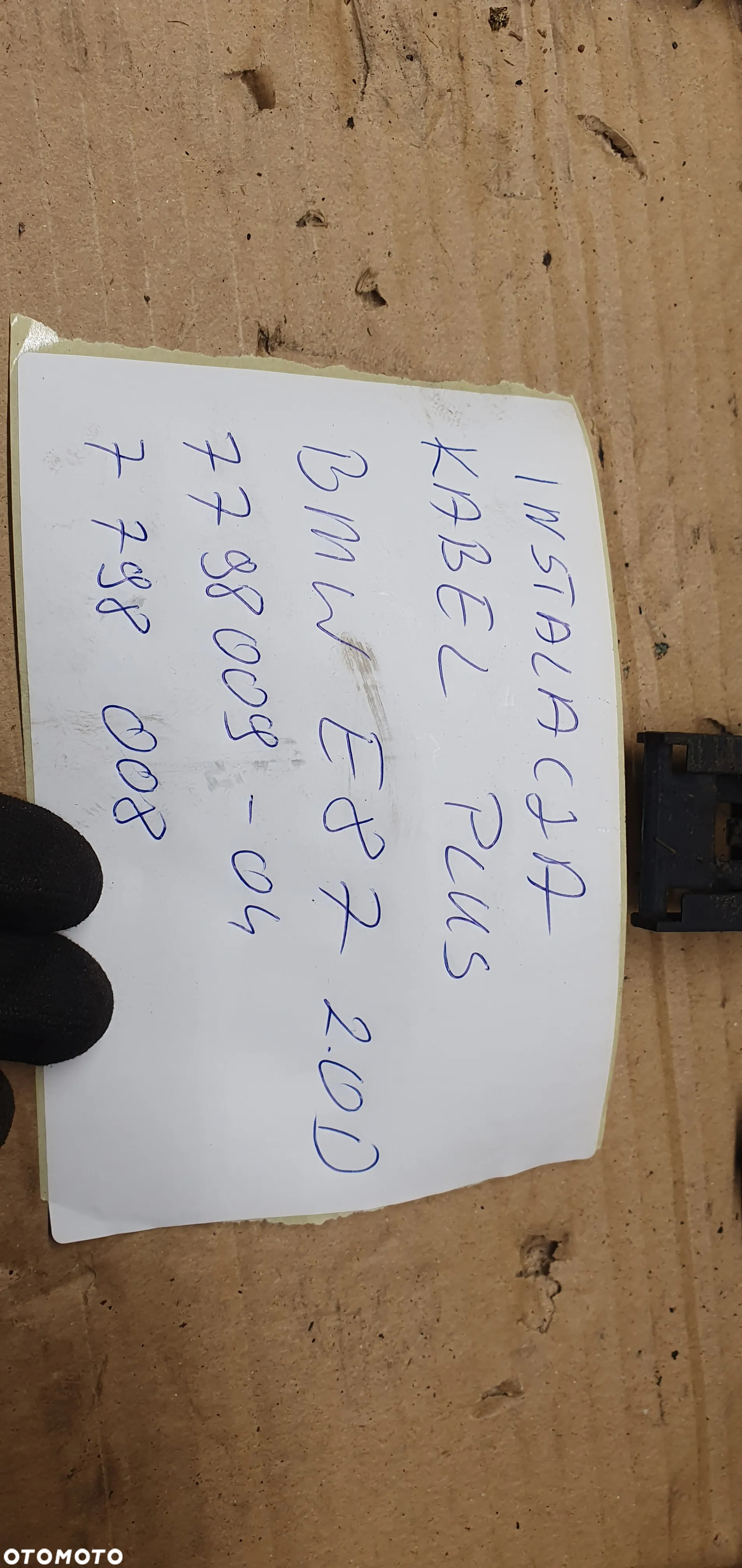 Kabel plusowy alternatora rozrusznika przewód BMW I E87 7798008 - 7