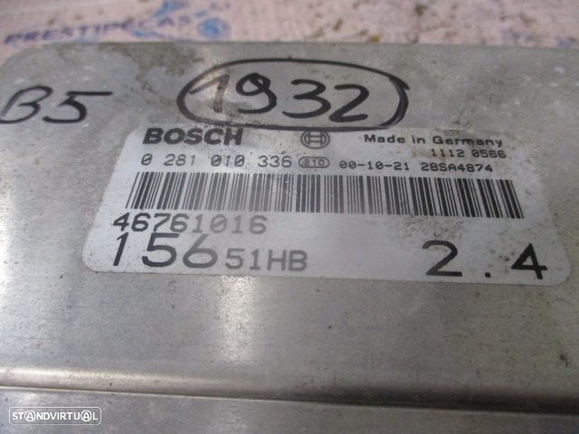 Centralina 0281010336 46761016 ALFA ROMEO 156 SPORTWAGON FASE 1 2001 2.4JTD 140CV 5P CINZA BOSCH - 4