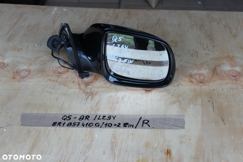 LUSTERKO PRAWE AUDI Q5 8R 10 + 2 PIN 8R1857410G LZ9Y EU 2016 - 1