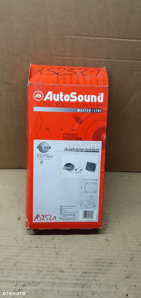 Głośnik głośniki prawy lewy przód tył 2x50W AutoSound - 1