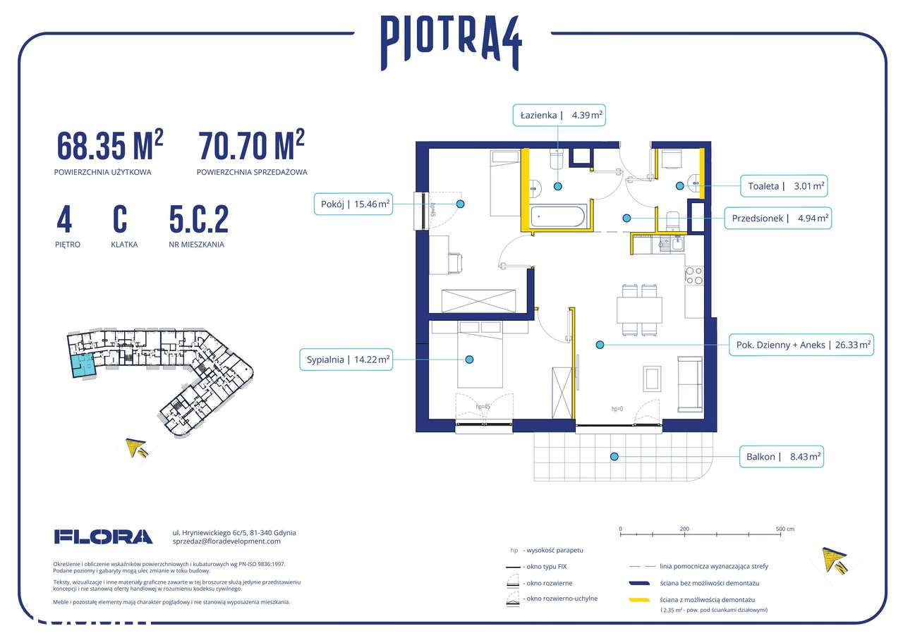 3-pokojowe mieszkanie 68m2 + balkon Bez Prowizji - Pełny obrazek: 2/11